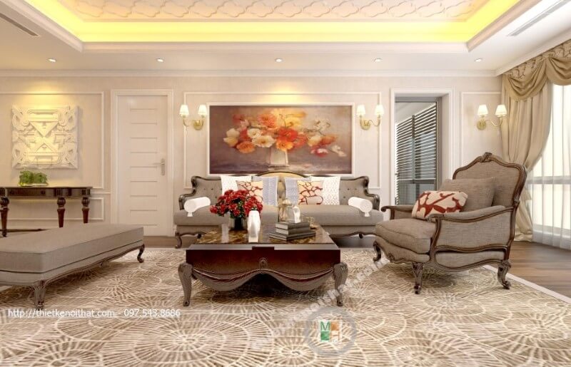 Sofa tân cổ điển Sofa tân cổ điển