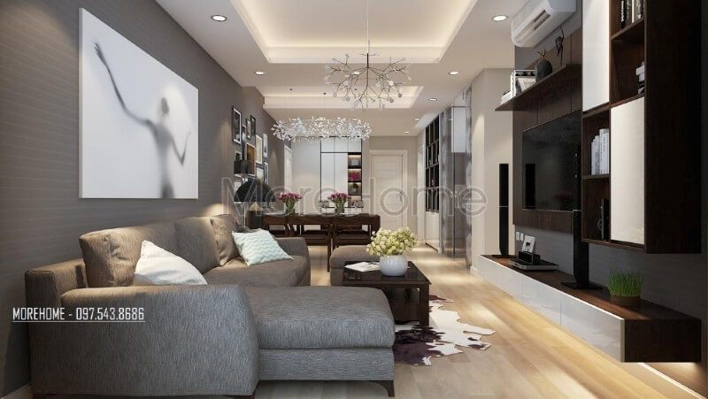 Sofa góc bọc vải là giải pháp thông minh đối với không gian nhà nhỏ như chung cư, nhà phố...